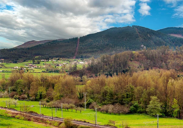 Asturské Hory Severu Španělska Zamračeném Dni — Stock fotografie