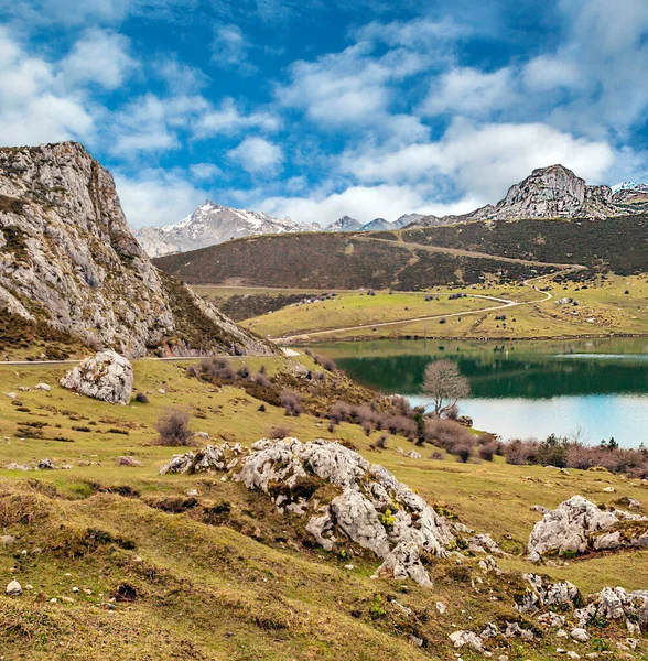 Montagne Delle Asturie Nel Nord Della Spagna Una Giornata Nuvolosa — Foto Stock