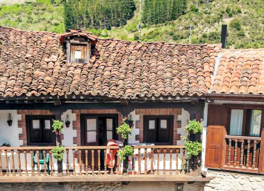 İspanya 'nın kuzeyindeki Potes köyü