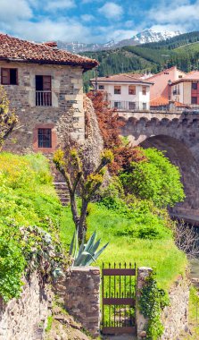 İspanya 'nın kuzeyindeki Potes köyü