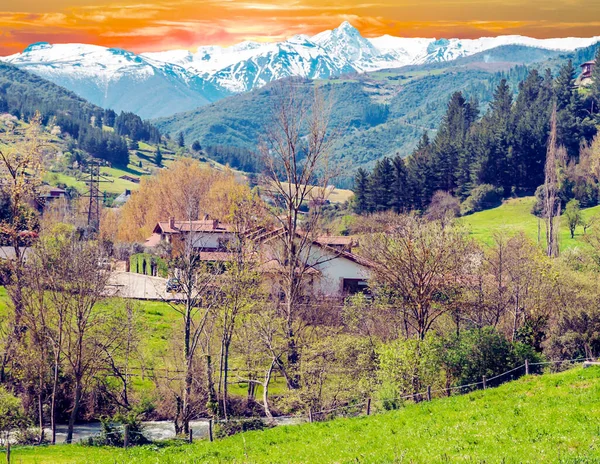 Berg Asturien Norra Spanien — Stockfoto