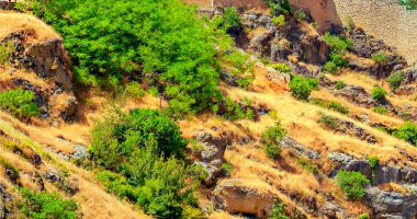 İspanya 'nın güneyinde güneşli bir günde, Endülüs' teki Sierra de Cazorla Dağları