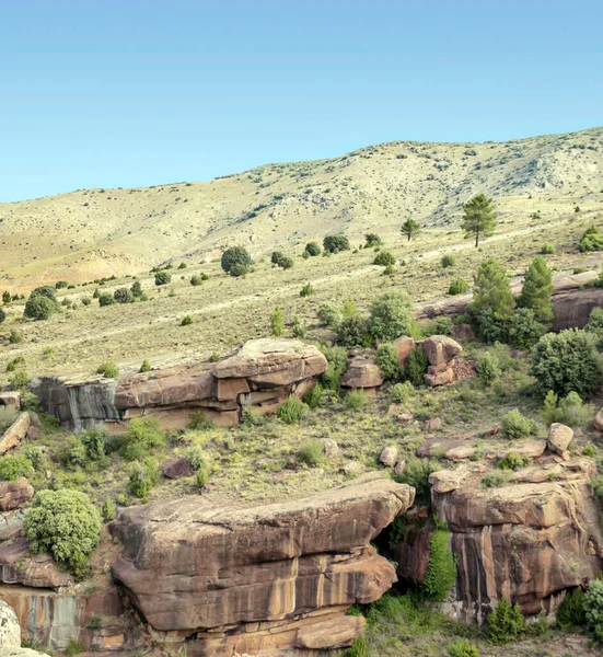 Montagne Albarracin Teruel Una Giornata Sole Trova Nel Centro Della — Foto Stock