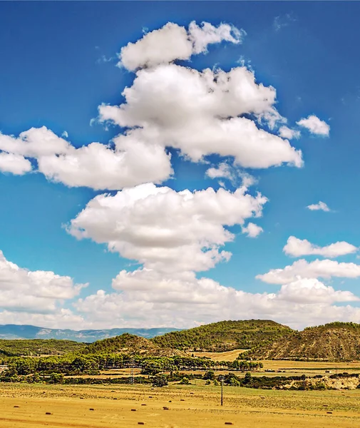 Hory Albarracin Teruel Slunečného Dne Nachází Centru Španělska — Stock fotografie