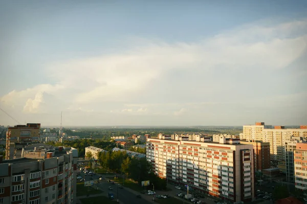 Ist Abend Der Stadt — Stockfoto