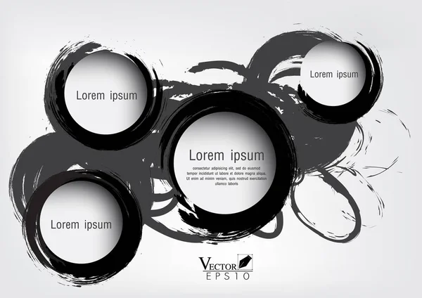 Ilustración vectorial círculo moderno. se puede utilizar para el layo del flujo de trabajo — Vector de stock