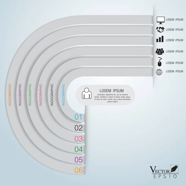 Ilustración vectorial de infografías comerciales . — Archivo Imágenes Vectoriales