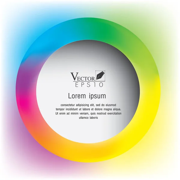 Circle colorful Vector illustration. can be used for workflow la — Stock Vector