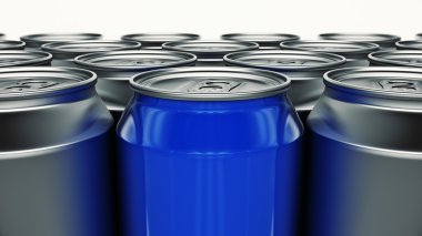 Alüminyum izole. 3D render