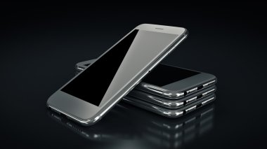 Smartphone. 3D render