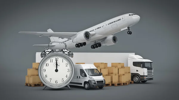 世界広い貨物輸送の概念。3 d レンダリング — ストック写真