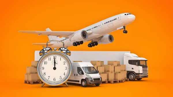 World wide cargo transport concept. 3d rendering — Stock Photo, Image