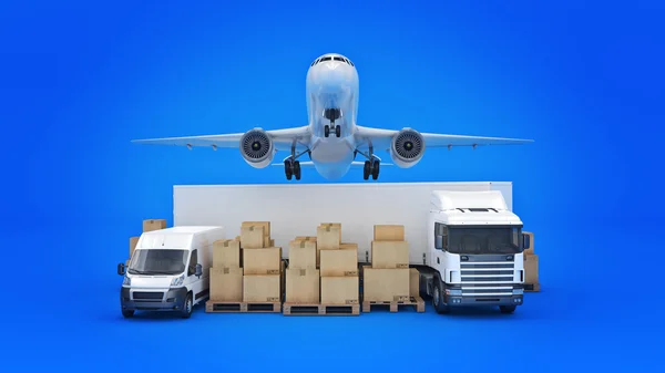 World wide cargo transport concept. 3d rendering — Stock Photo, Image