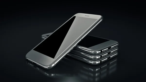 Smartphone. 3D-rendering — Stockfoto
