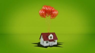 molada konut kavramı. 3D render