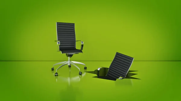 Concepto de silla de oficina. renderizado 3d — Foto de Stock