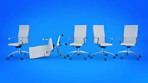 Concepto de silla de oficina. renderizado 3d — Foto de Stock