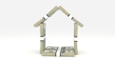 Nakit para izole yapılmış ev. 