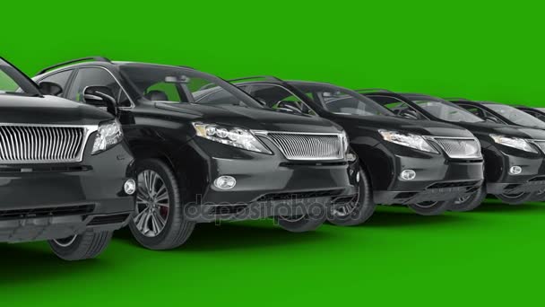 Coupe samochód Suv. renderowania 3D — Wideo stockowe