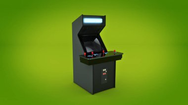 Vintage arcade oyun makinesi.