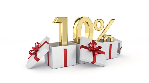 10 percent discount. — Stock Photo, Image