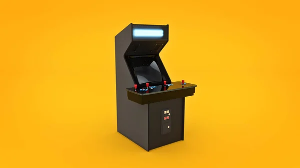 vintage arcade game machine.