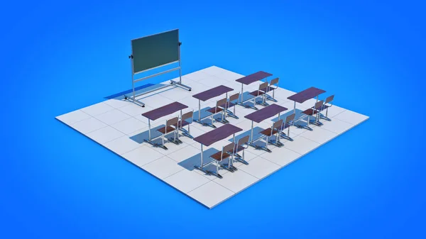 Classroom. 3d rendering — Stock Photo, Image