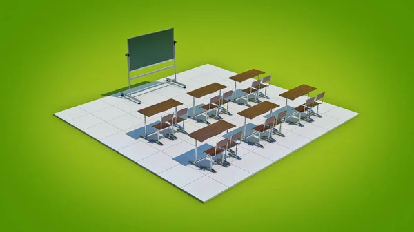 In classe. rendering 3d — Foto Stock