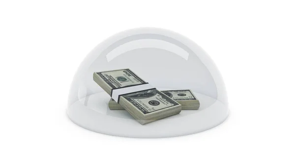 Concept money protection. 3d rendering — Stock Photo, Image