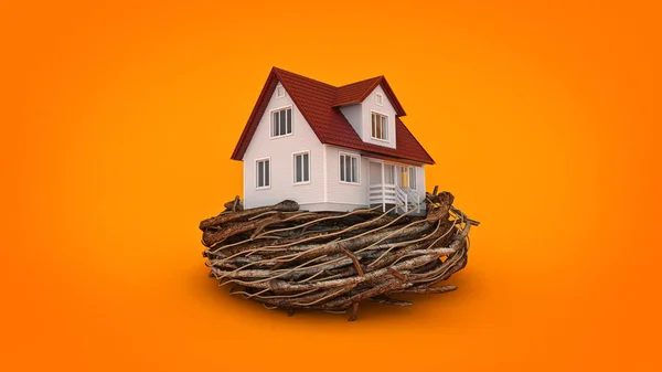 Concept Home investeringen. 3D-rendering — Stockfoto