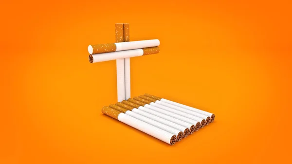 죽음의 담배 개념. — 스톡 사진