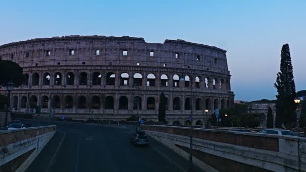 Tidsinställd Colosseum Rome, Italien — Stockvideo