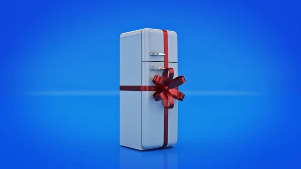 Το ψυγείο. έννοια εκπτώσεις. 3D rendering — Φωτογραφία Αρχείου