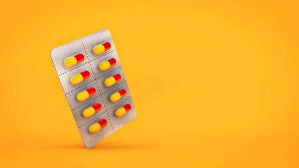 Medicin piller koncept. 3D-rendering — Stockfoto