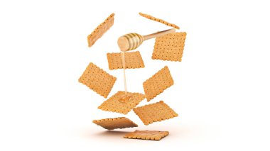 Kraker ve bal. 3d oluşturma