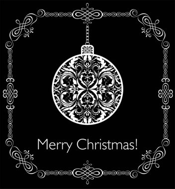 Yeni yıl için vintage dekorasyon top asma