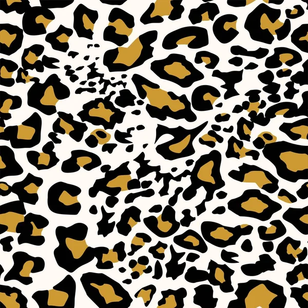 Fondo de pantalla de vector sin costuras de leopardo — Archivo Imágenes Vectoriales