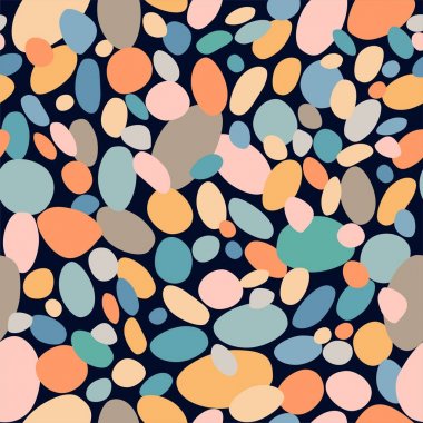  Renkli çakıl taşları ile sorunsuz soyut deniz duvar kağıdı