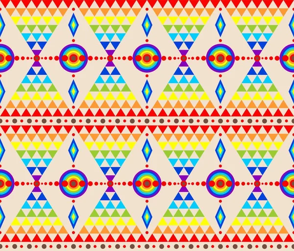 Papier peint ethnique avec motif abstrait — Image vectorielle