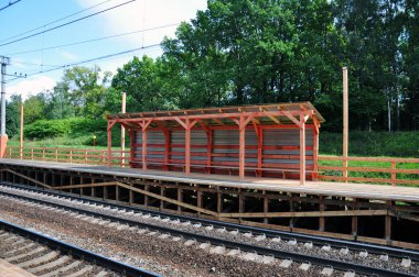 Moskova 'daki demiryolu altyapısının yeniden inşası. Geçici platform