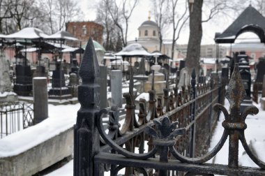Moskova 'daki Donskoy Manastırı, eski bir mezarlık..