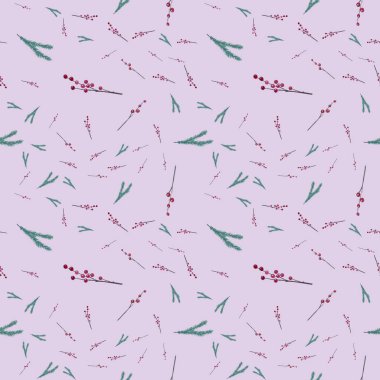 Tatlı kestane rengi, dikişsiz kış deseni. 2020 Yeni Yıl