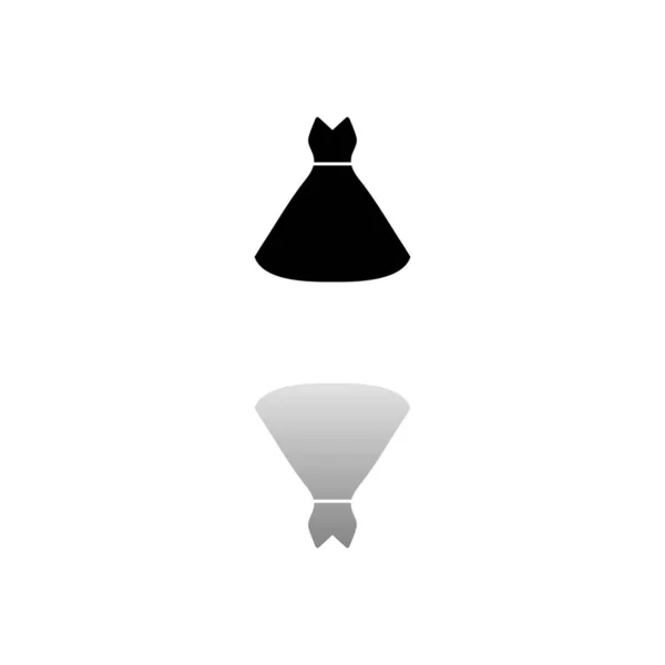 Icono de vestido plano — Vector de stock