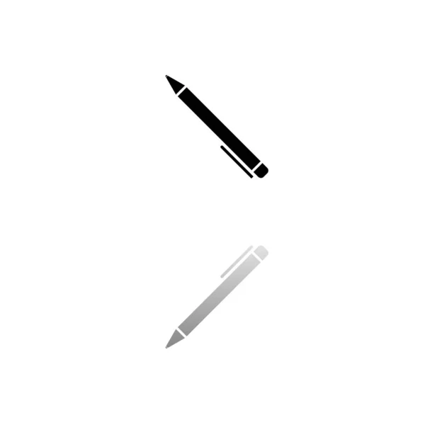 Pen pictogram plat — Stockvector