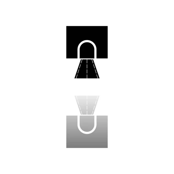 Túnel de carretera icono plano — Archivo Imágenes Vectoriales