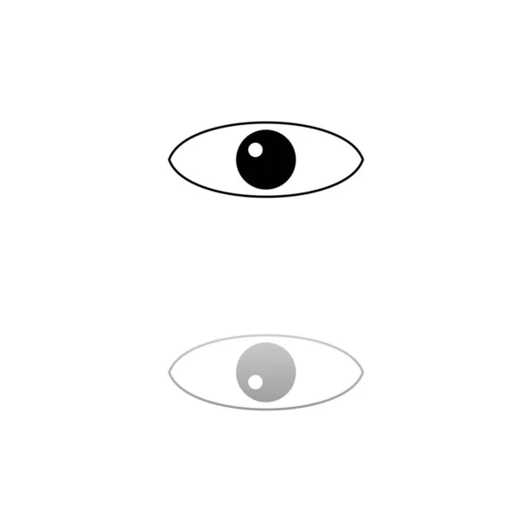 Eye icon flat — Stock Vector