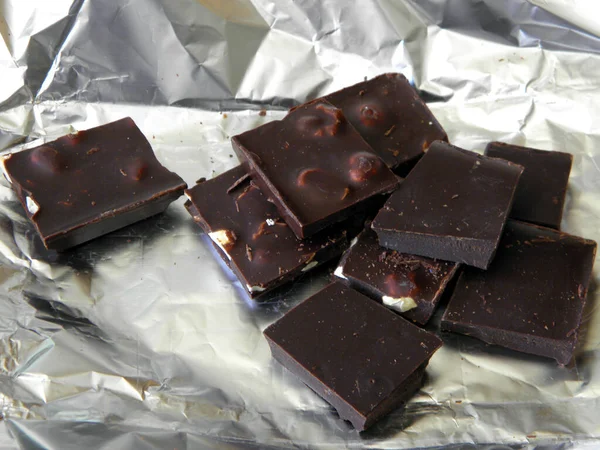 Chocolate Natural Oscuro Yace Lámina — Foto de Stock