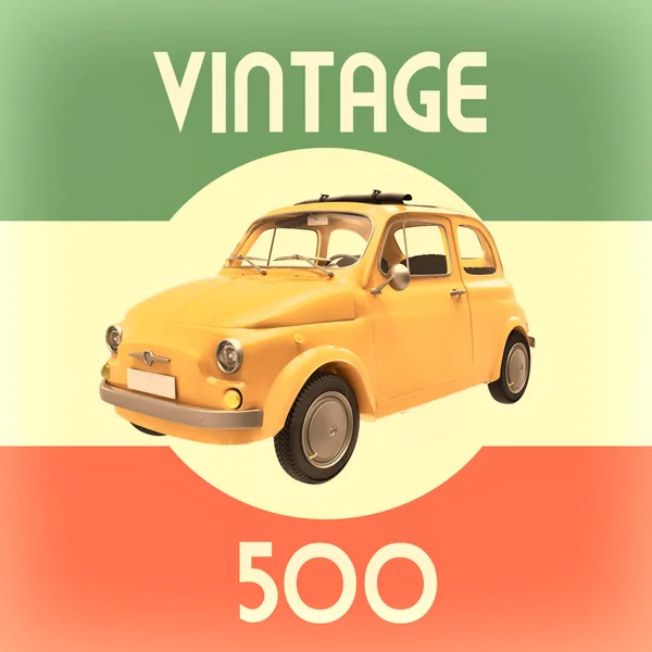 Araba vintage İtalyan sembolü — Stok fotoğraf