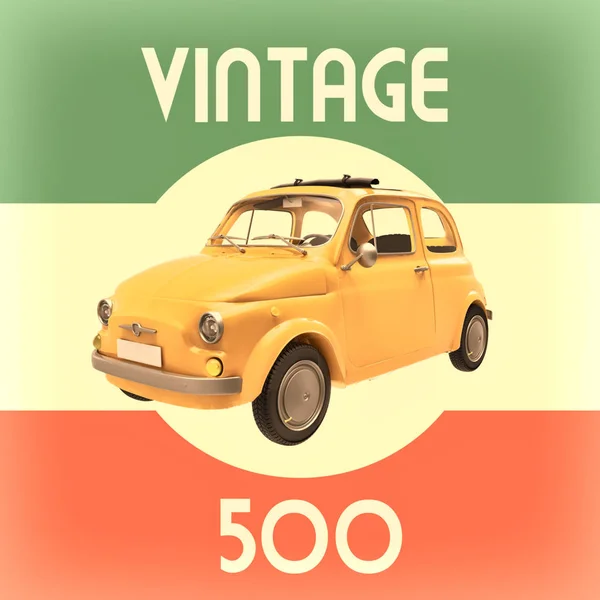 Auto vintage simbolo italiano — Foto Stock