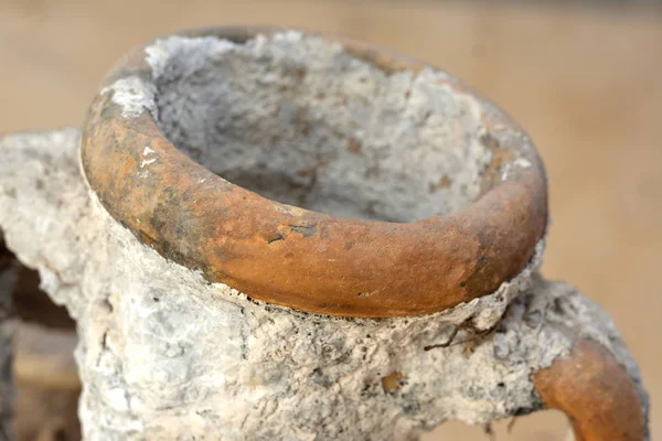 Detail of an old roman amphora — Stock Photo, Image